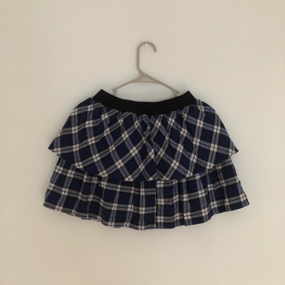 Uniqlo Blue Plaid Skirt
